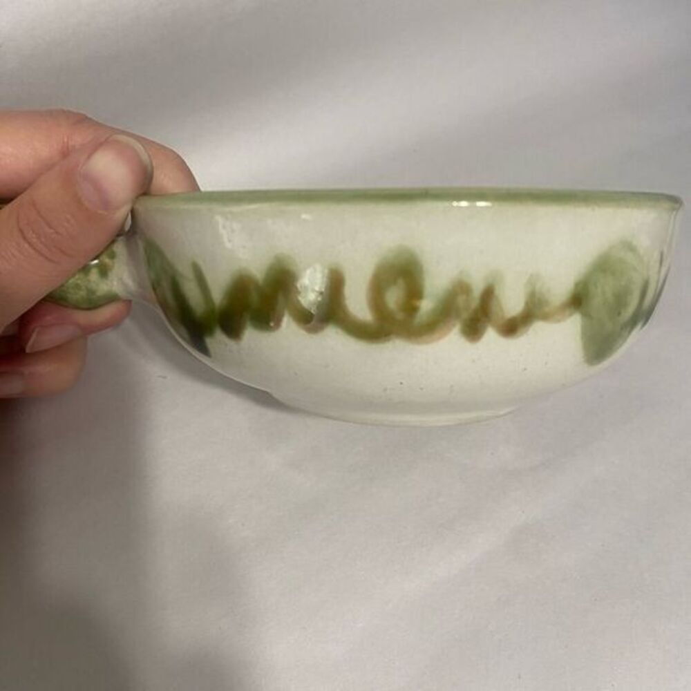 Vintage - Floral ceramic soup bowl - Picture 3 of 6